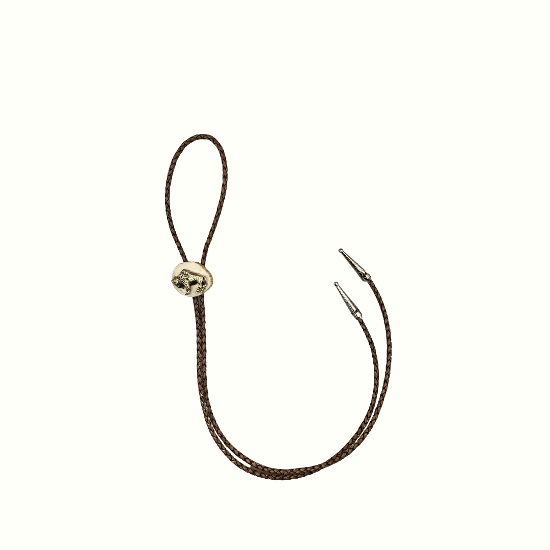 Silver Buffalo Bolo Tie