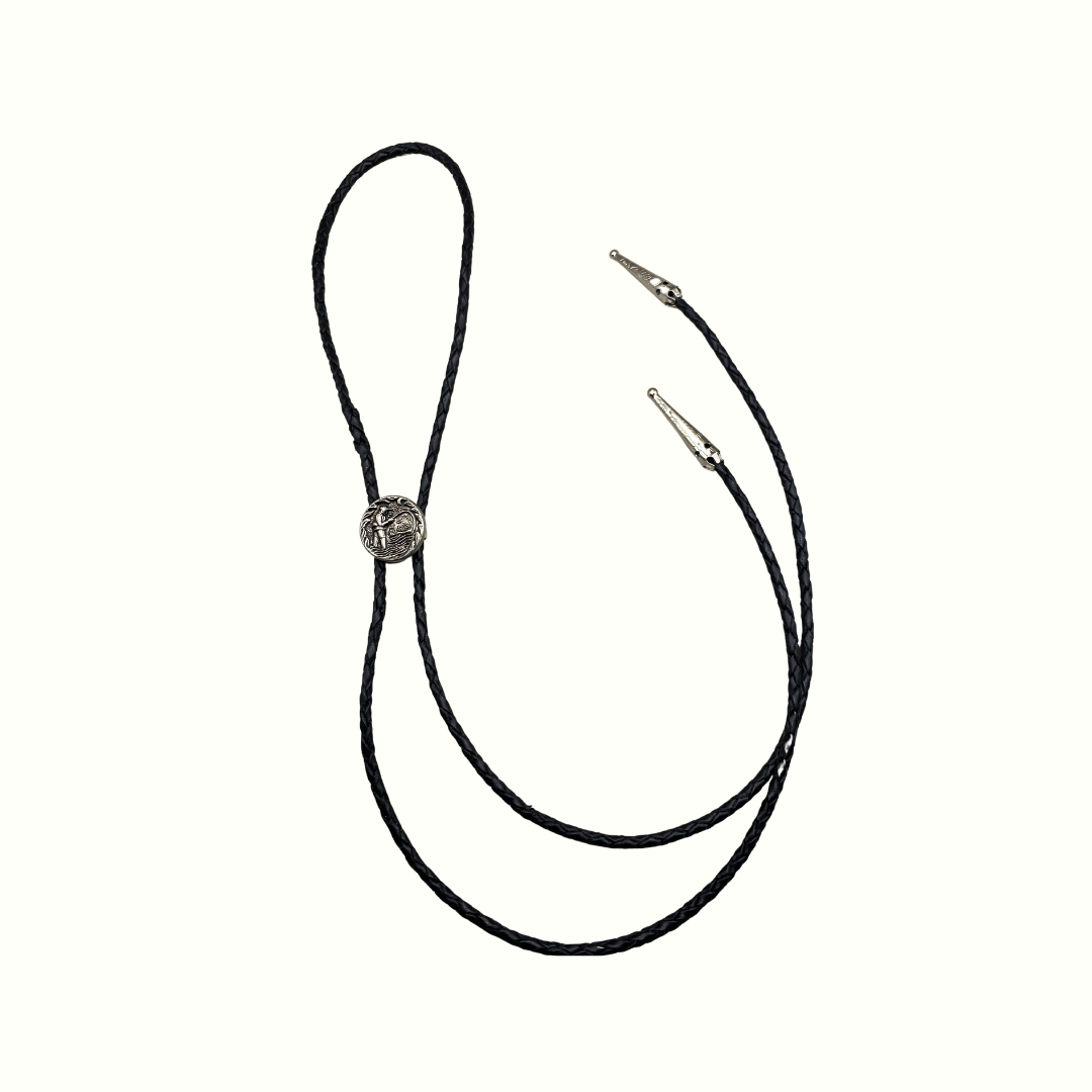 Silver Fisherman  Bolo Tie