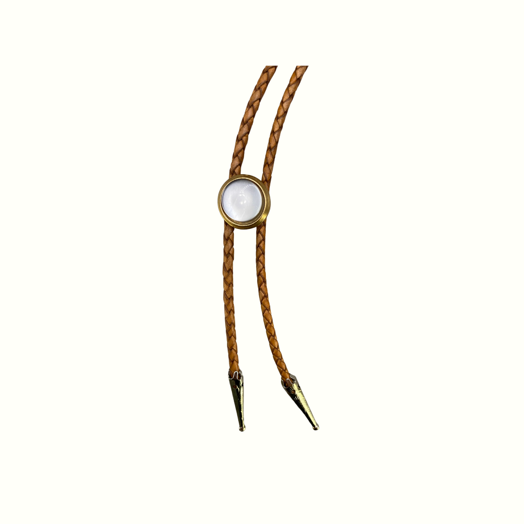 Pearl Button Bolo Tie