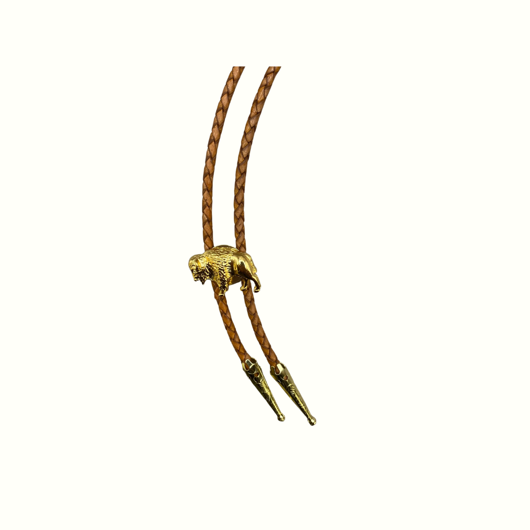 Gold Buffalo Bolo Tie