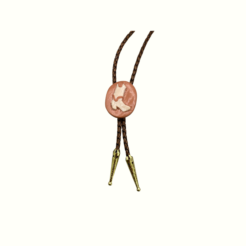 Cowgirl Boot Bolo Tie