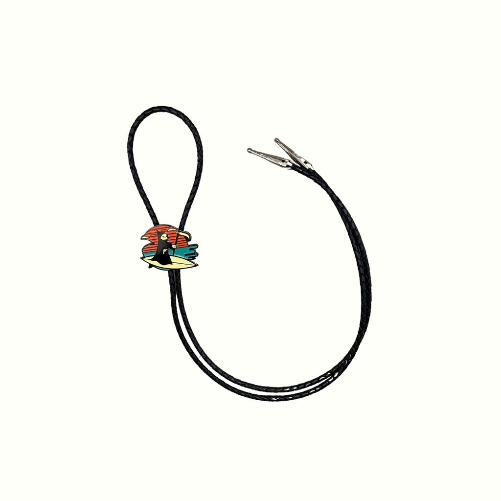 Death Surfing Bolo Tie