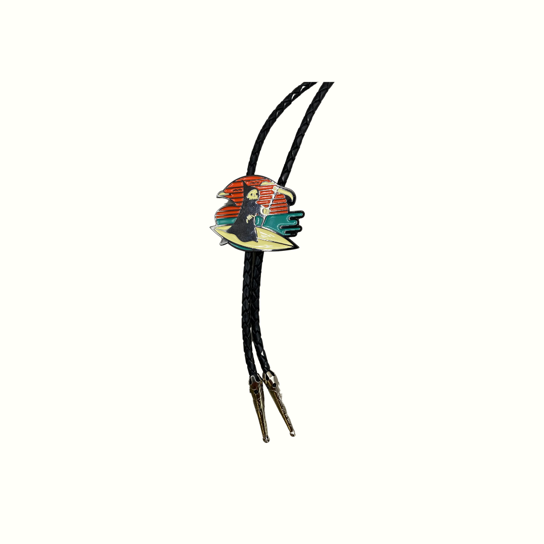 Death Surfing Bolo Tie