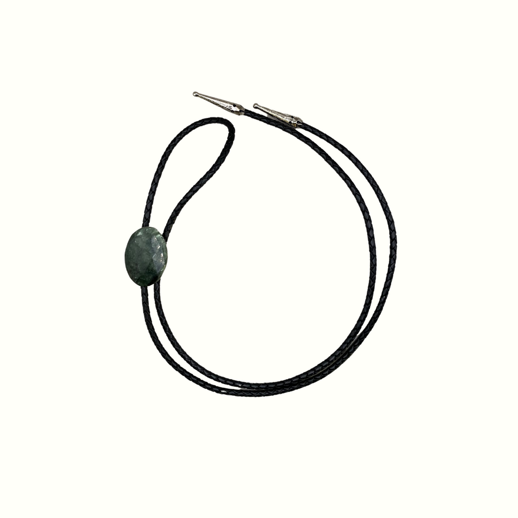 Seraphinite Stone Bolo Tie