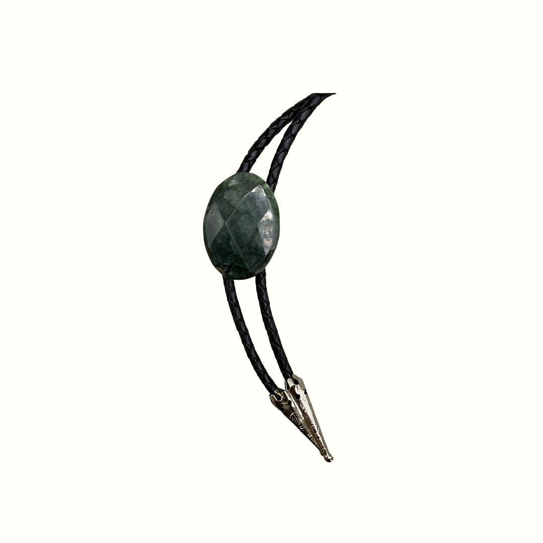 Seraphinite Stone Bolo Tie