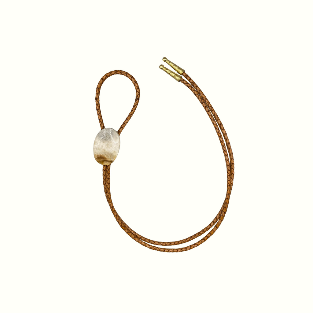 Golden Fossil Bolo Tie