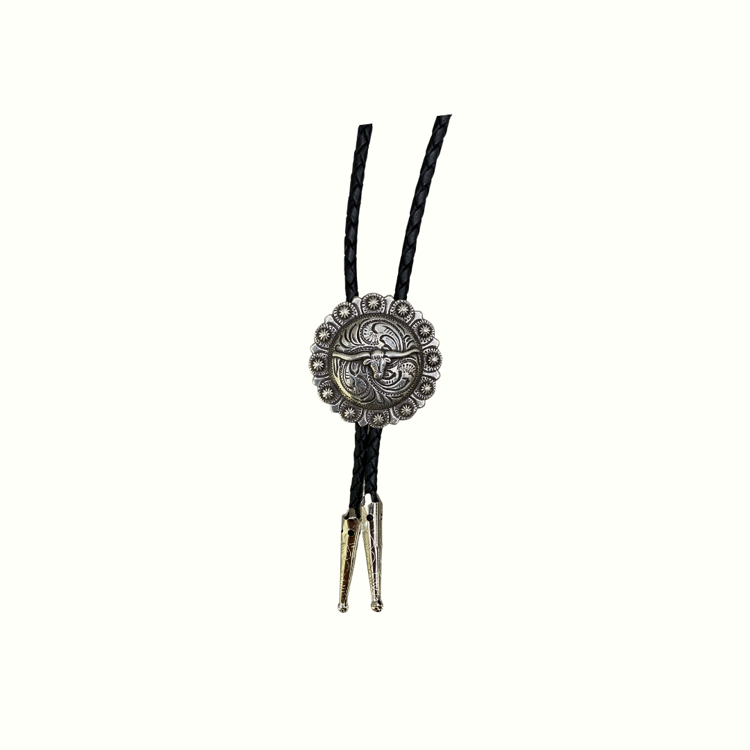 Longhorn Concho Bolo Tie