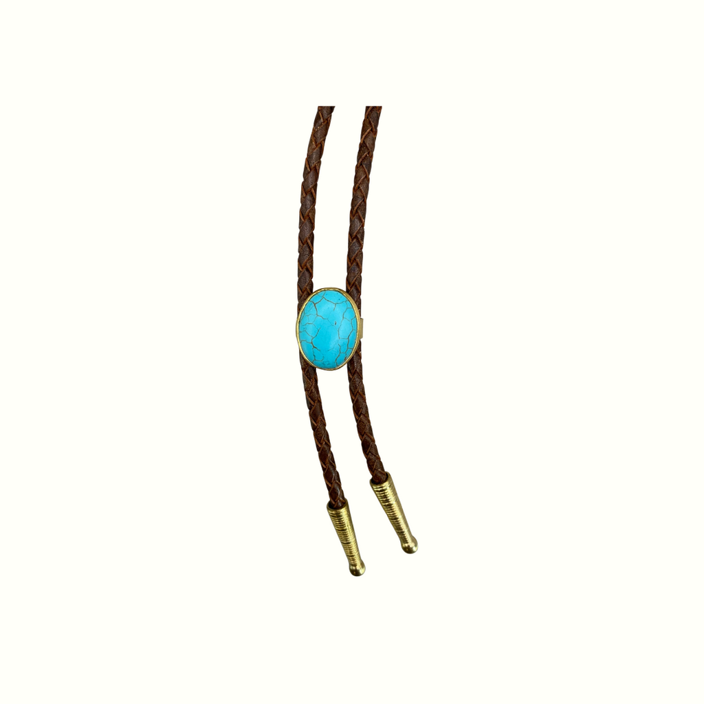 Sterling Silver Turquoise Bolo Tie