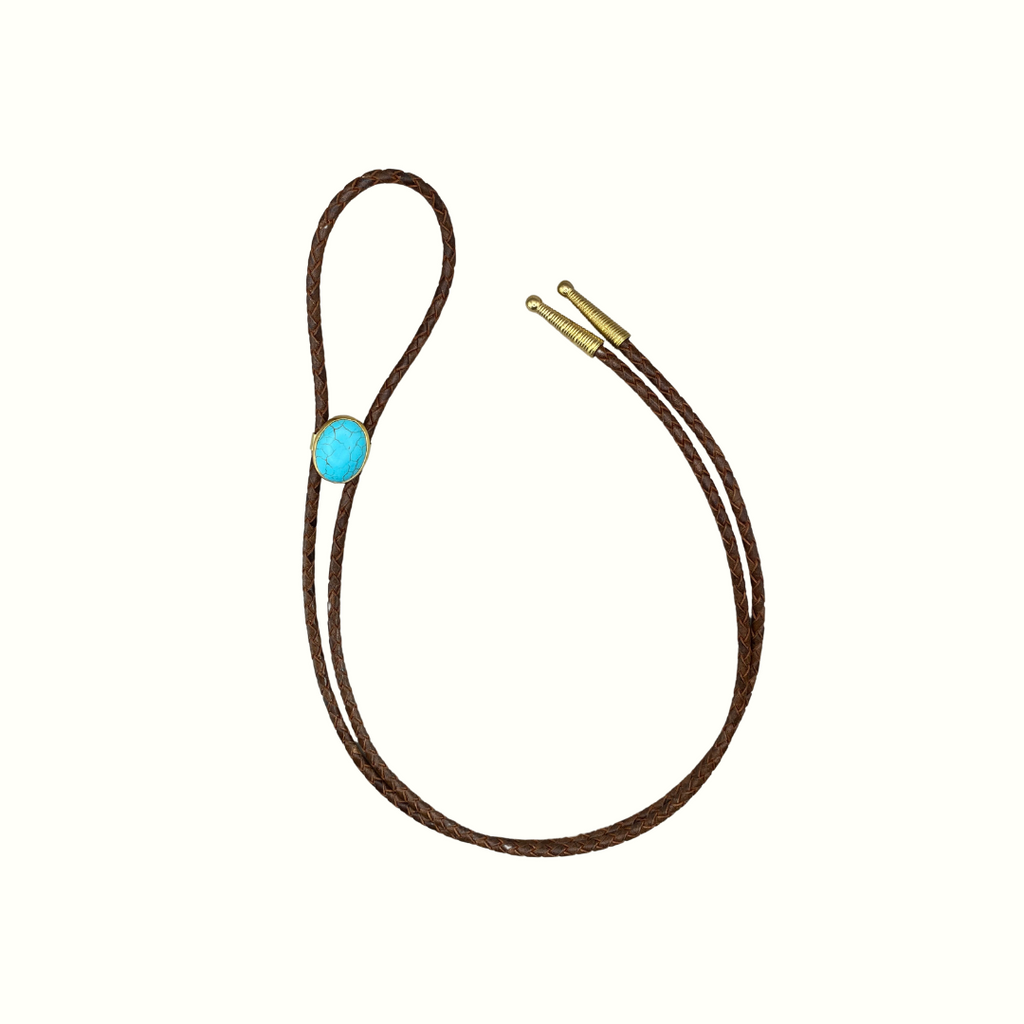 Sterling Silver Turquoise Bolo Tie