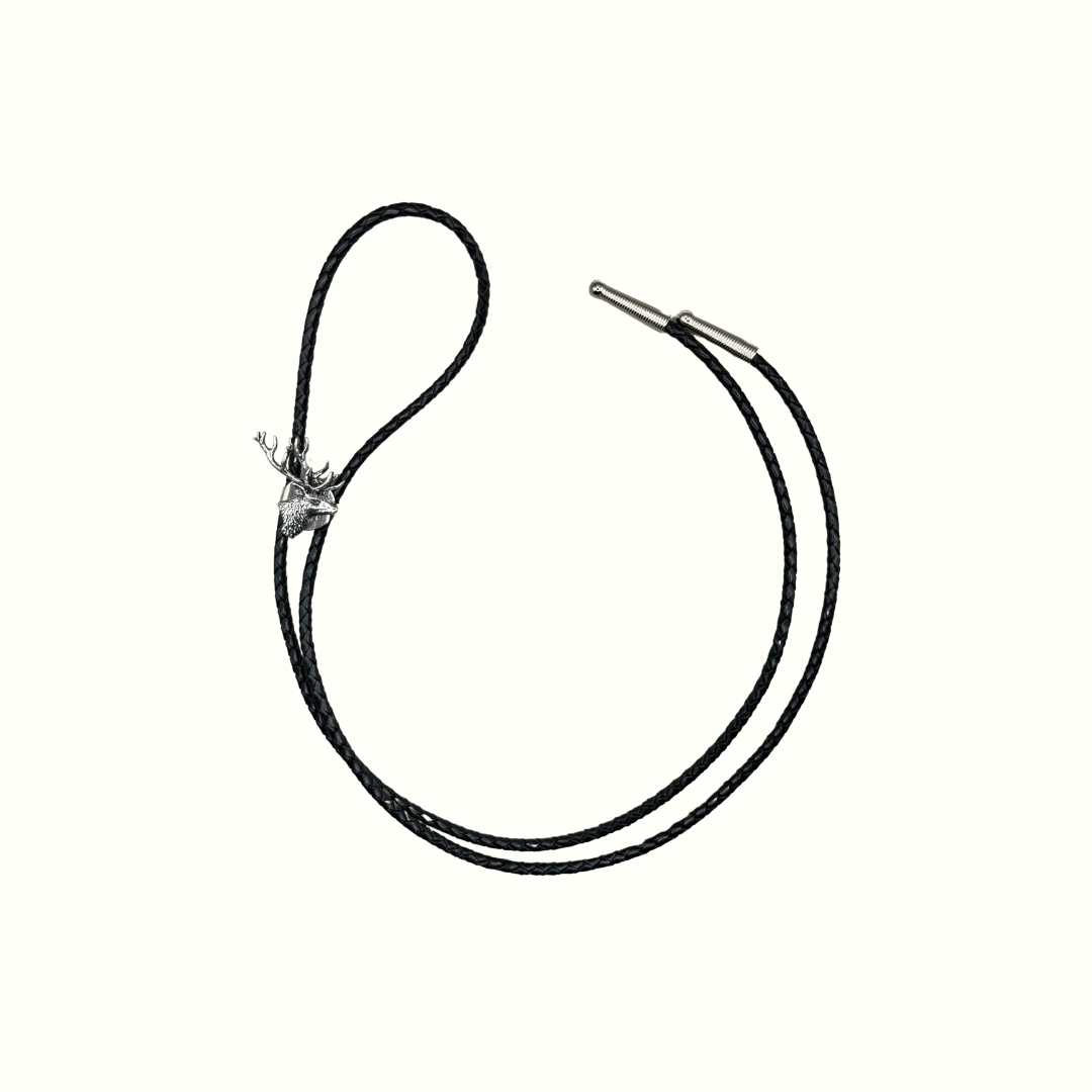 Silver Deer Bolo Tie