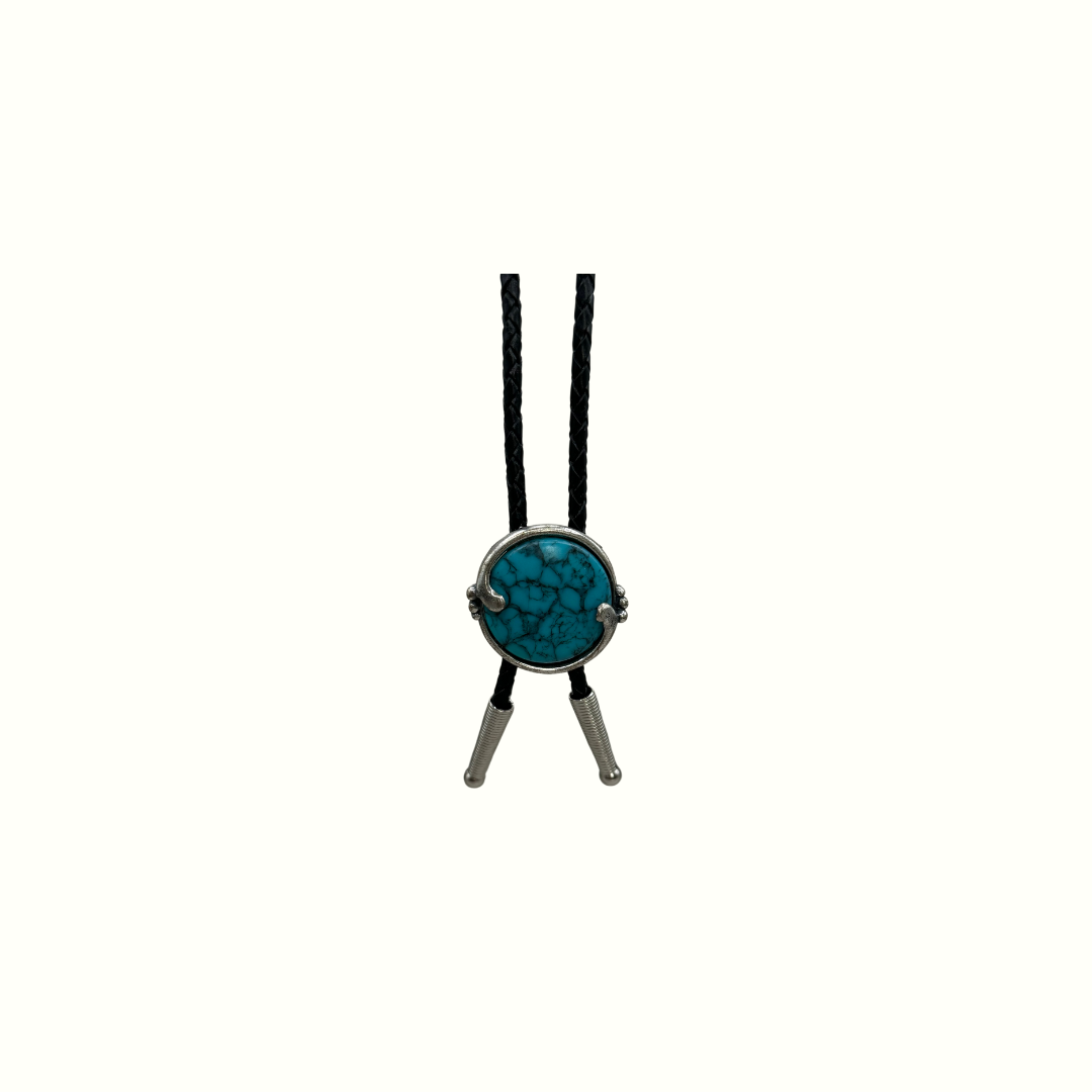 Turquoise Swirl Bolo Tie