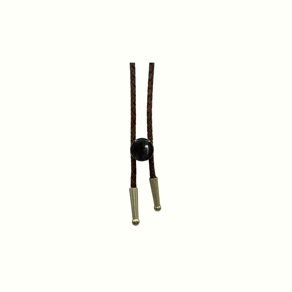 Smoky Black Stone Bolo Tie