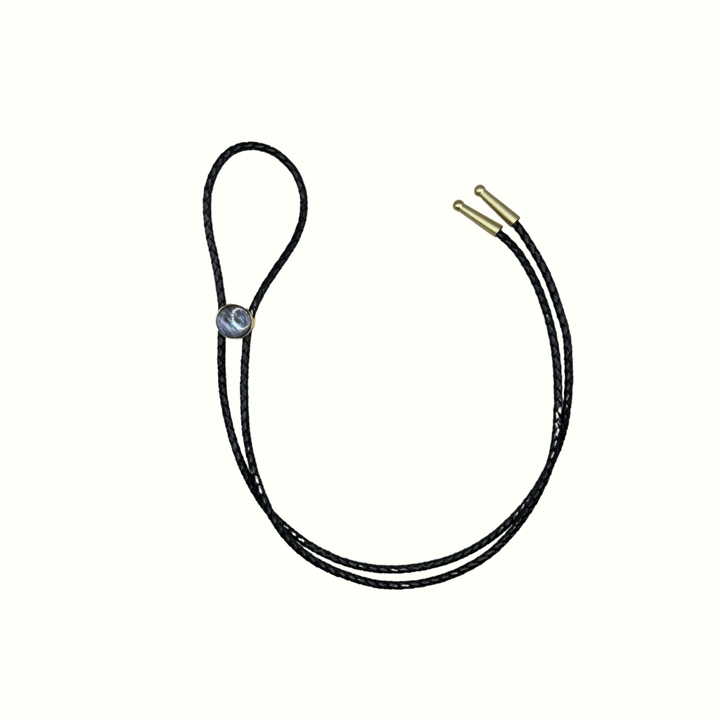 Smoky Black Stone Bolo Tie