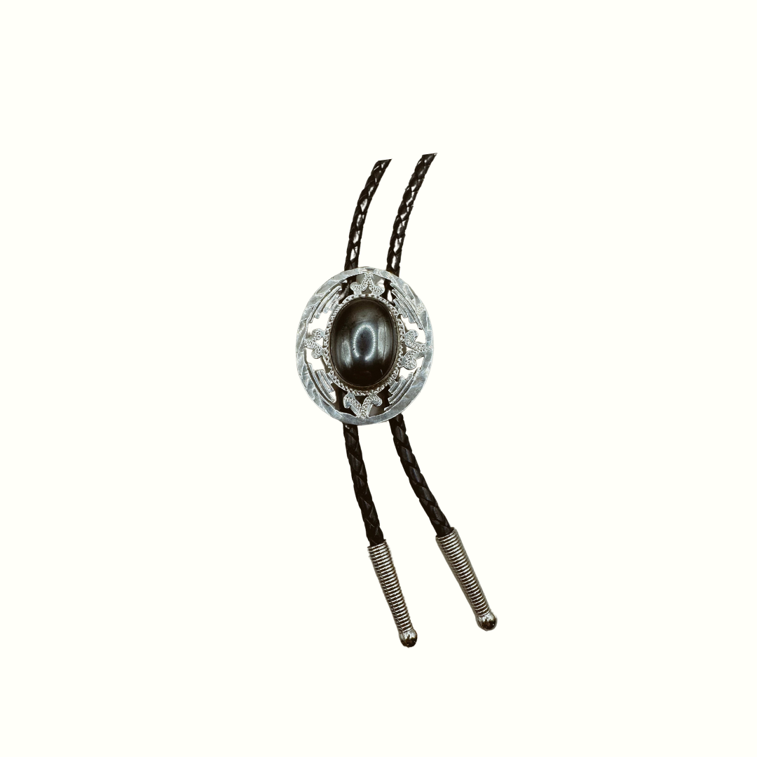 Obsidian Night Bolo Tie
