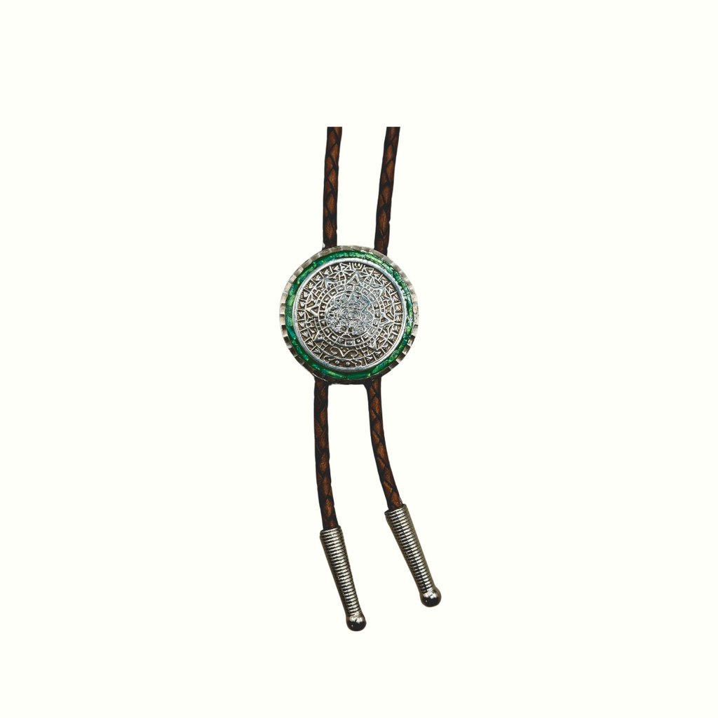 Aztec Warrior Bolo Tie