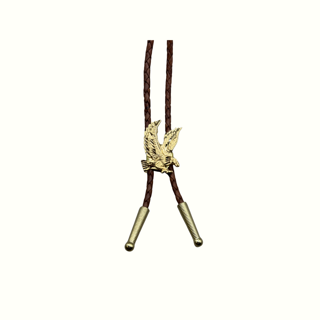 Golden Eagle Bolo Tie