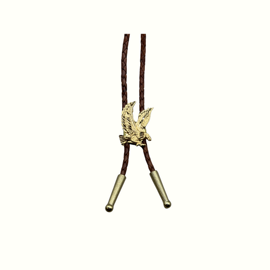 Golden Eagle Bolo Tie