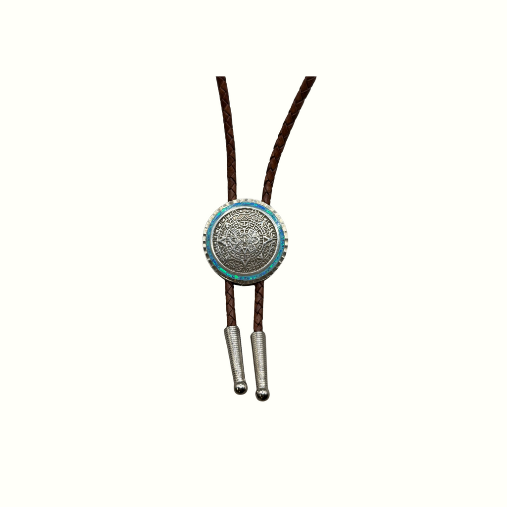 Aztec Warrior Bolo Tie